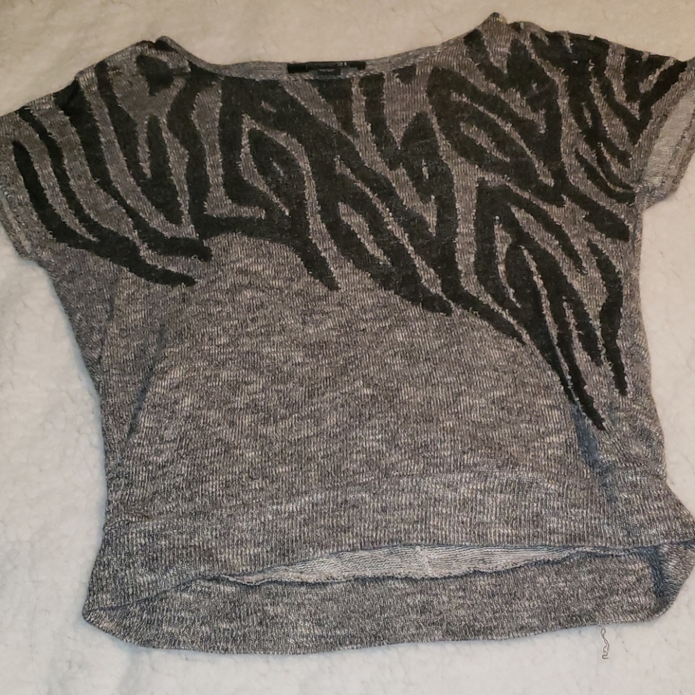 Forever 21 zebra print top